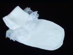 2171. Girls Fancy Lace White Socks
