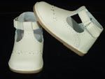 A2021IV. Embroidered Ivory Leather Shoe
